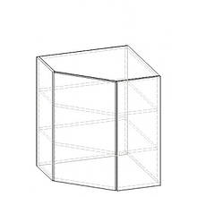 Навісна кутова шафа в кухню з ДСП i МДФ Гамма супермат Меблі Сервіс