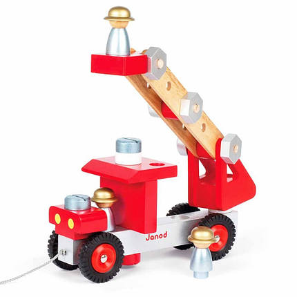 Ігровий набір Janod Пожежна машина з інструментами (J06498) (3700217364984), фото 2