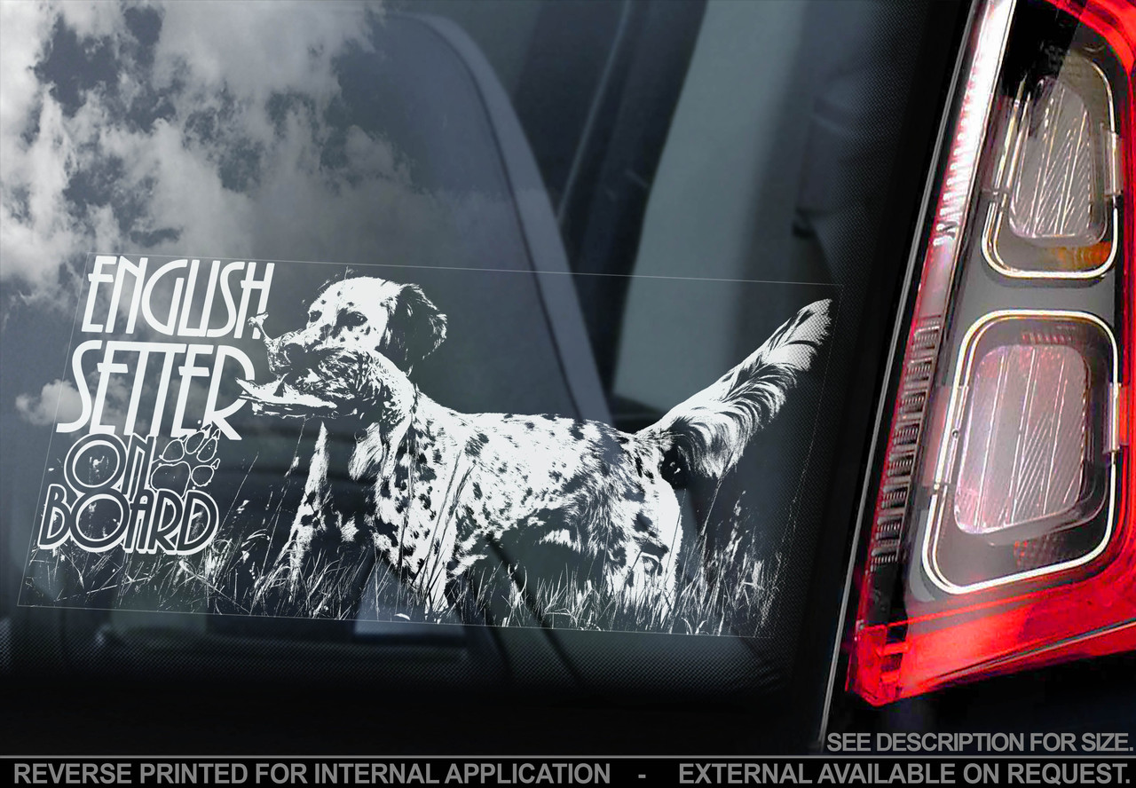 Англійський сетер (English Setter) стикер, фото 1