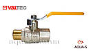 Кран газовий Valtec VALGAS DN 3/4" (PN 40) Внутрішній-навужений VT.272.N.05, фото 2