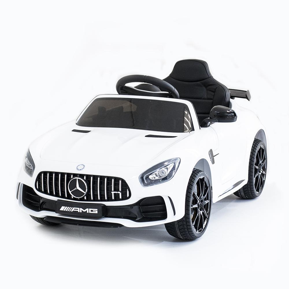 Дитячий електромобіль Mercedes-Benz AMG GTR, одномісний, колір білий