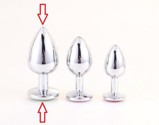 Анальний корок із кристалом Big Size! 90*42, фото 1