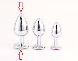 Анальний корок із кристалом Big Size! 90*42