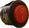 Перемикач 1 клав круглий червоний з підсвічуванням 3 контакта YL213-03 (KCD1-5-101N R/B) АНАЛОГИ