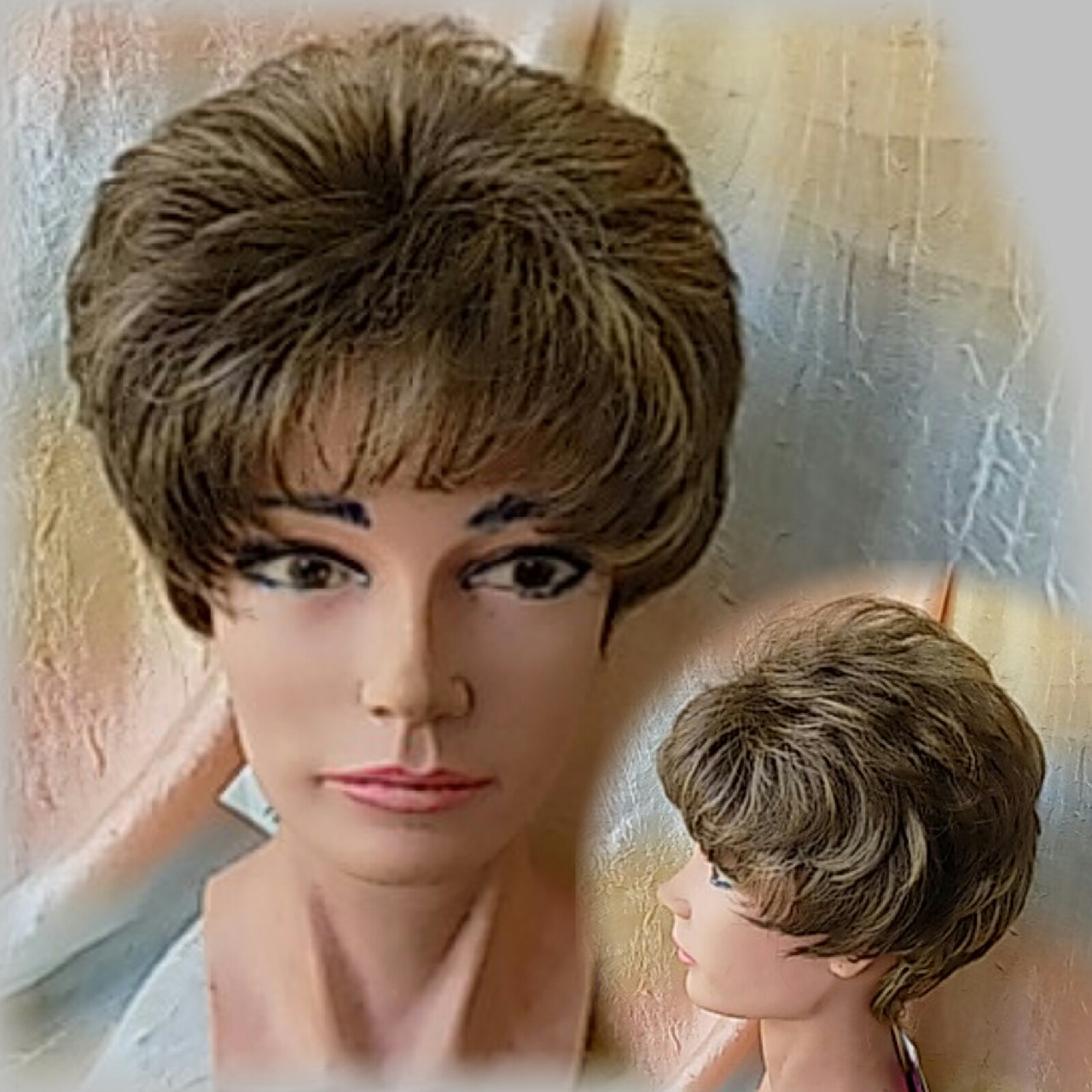 Перука коротка пишна з термоволосся русявий мікс TR MADREN- 12Н124, фото 1