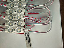 Білий світлодіодний модуль 0.48 Вт 52лм 6500К кластер 2 led SMD 2835 з лІнзою IP65