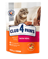 Корм Клуб 4 Лапи Преміум для дорослих кішок Телятина, 14 кг