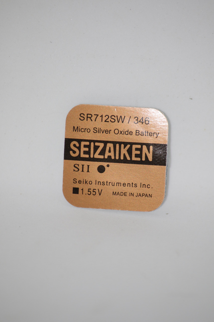 Батарейка для годинників SEIZAIKEN SR712SW (346) 1.55V 10mAh Срібно-цинкова