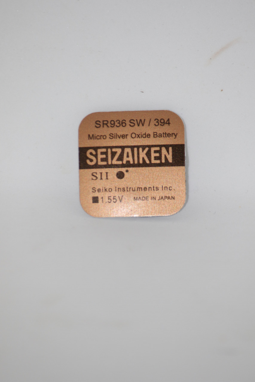 Батарейка для годинників SEIZAIKEN SR936SW (394) 1.55V 71mAh срібно-цинкова 10 шт.