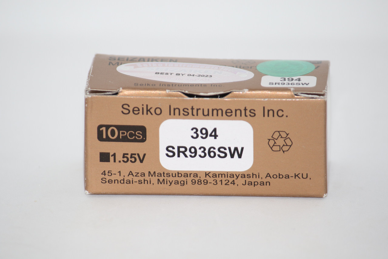 Батарейка для часов SEIZAIKEN SR936SW (394) 1.55V 71mAh 9,5x3,6mm ...