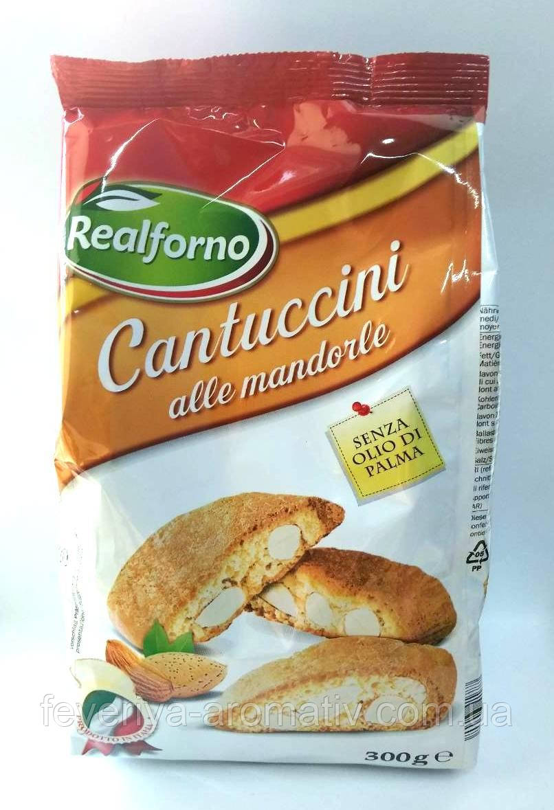 Печиво з мигдалем Realforno Cantuccini alle mandorle 300гр (Італія)