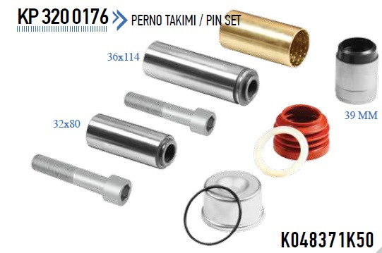 Ремкомплект супорта (напрямні) SB6, SB7 K048371K50 (151108), фото 1