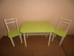 Столик і 2стульчика, Лайм, різна комплектація