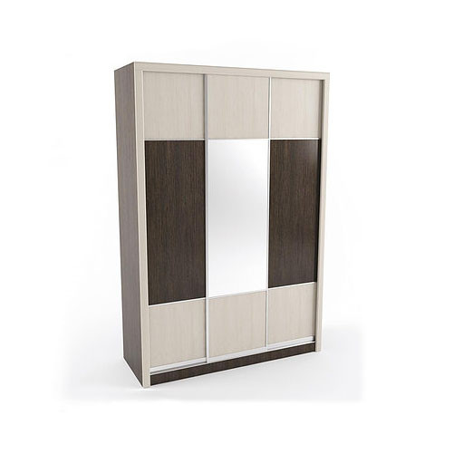 Шафа-купе трьохдверна з ДСП з фасадом з МДФ Еліс Летро, фото 1