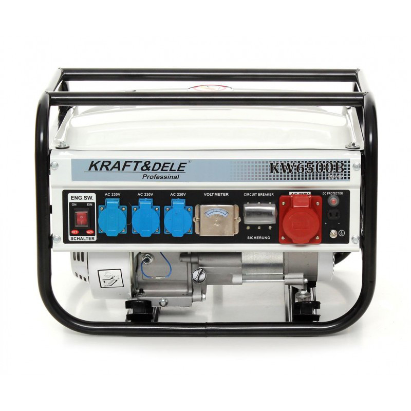 Генератор бензиновий KRAFT&DELE 2500W / 230-380V / 6,5 KM KD117
