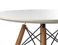 Стіл Етна МДФ білий круглий Ø 100 см, скандинавський стиль, фото 10