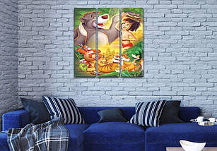 Модульні картини в дитячу кімнату, 95x95 см, (95x30-3), фото 4