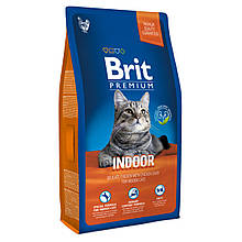 Корм Brit Premium Cat Indoor для кішок, що живуть в приміщенні, 8 кг