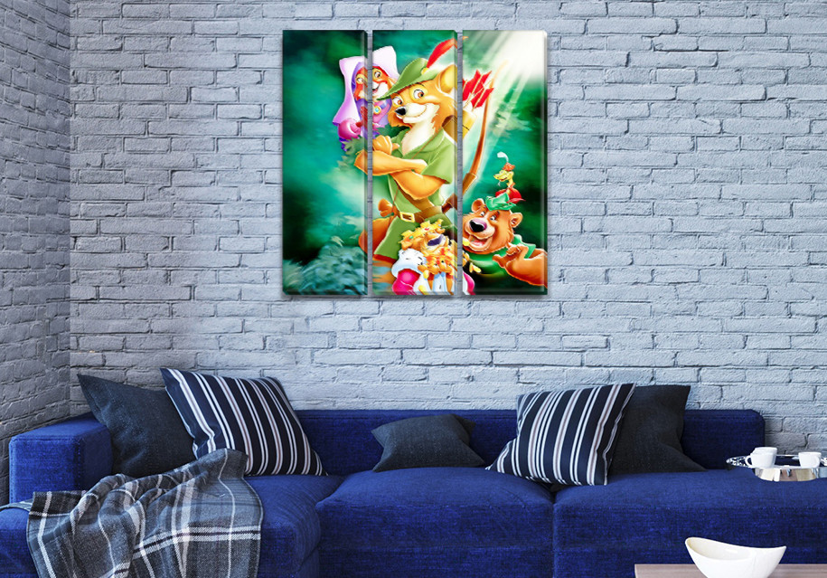 Картини триптих дитячі, 95x95 см, (95x30-3)