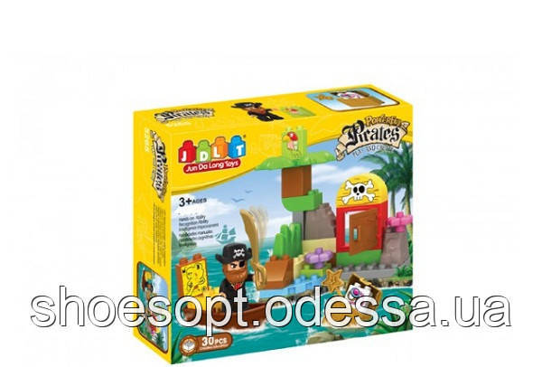 Конструктор JDLT Пірати: 30 великих деталей, фото 1