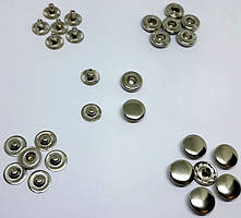 Кнопка Альфа 10.5 мм нікель (у пакованні 50 штук)