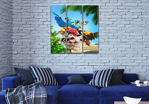 Картини триптих дитячі, 95x95 см, (95x30-3), фото 4