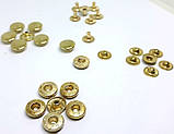 Кнопка Альфа 10 мм золото (в пакованні 720 штук), фото 2