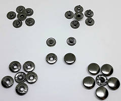 Кнопка Альфа 12.5 мм темний нікель