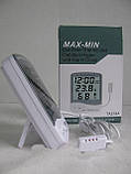 Вологомір-термометр-годинник електронний MAX-MIN TA218A, фото 4