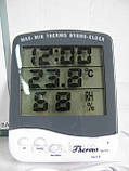 Вологомір-термометр-годинник електронний MAX-MIN TA218A, фото 2