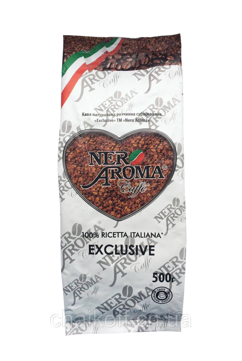 Кава розчинна Aroma Nero 100% арабіка 500 г (exclusive), фото 1
