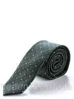 Узкийй темно-зеленый галстук, высококачественная микрофибра