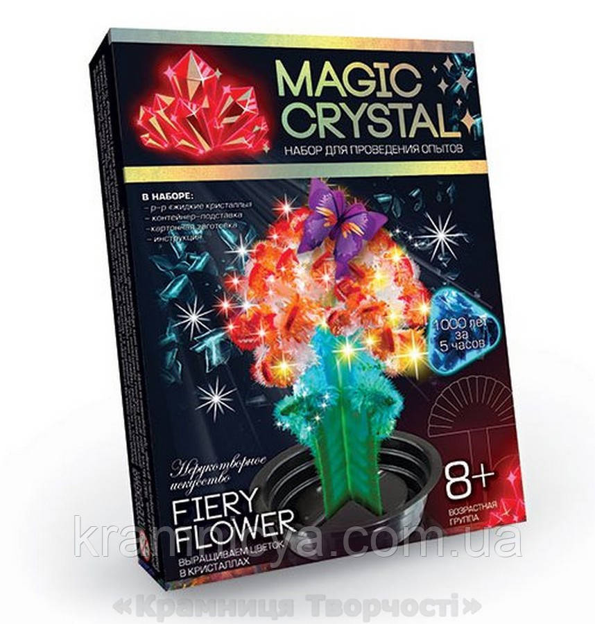 Набір з вирощування кристалів Квітка (ОМС-01-08), фото 1