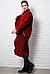 Жіноче бордове пальто -Елісон -, фото 2