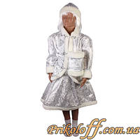 Підлітковий костюм "Снігурочка", блиск (зріст 140, 152)