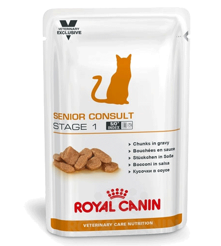 Royal Canin Senior Consult Stage 1 WET вологий лікувальний корм для котів і кішок старше 7 років 0,1 КГ 12шт, фото 1