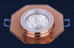 Вбудований світильник коричневий