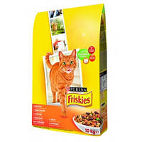 Friskies сухий корм для кішок з куркою, печінкою та овочами 10КГ