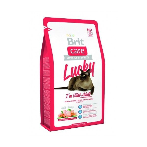 Brit Care Lucky Vital Adult сухий корм для дорослих кішок 0,4КГ