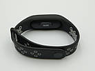 Ремінець Xiaomi Mi Band 2 MiJobs Sport Plus силіконовий перфорований Чорний / Сірий 1693P, фото 3