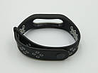 Ремінець Xiaomi Mi Band 2 MiJobs Sport Plus силіконовий перфорований Чорний / Сірий 1693P, фото 4