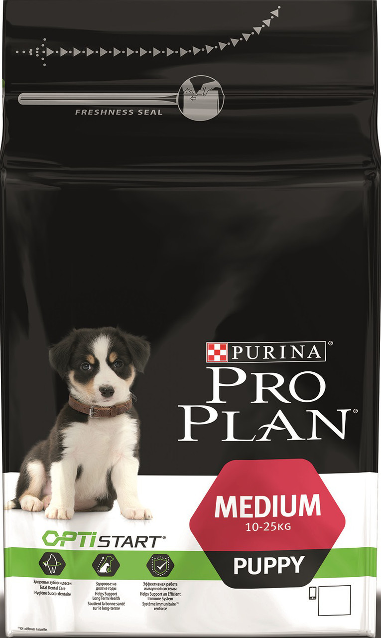 Про План Puppy Medium Optistart сухий корм для цуценят середніх порід з куркою 3 кг