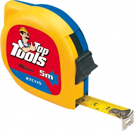 Рулетка Top Tools, сталева стрічка 2 м x 12.5 мм, фото 1