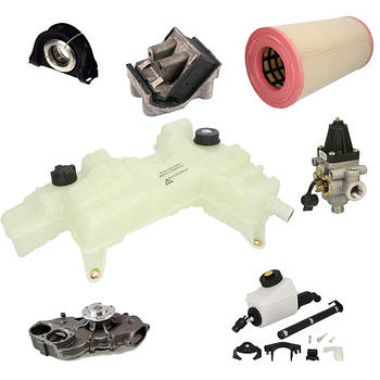 Підвіска двигуна, трансмісії. Деталі системи вихлопу, охолодження, сцеплення.