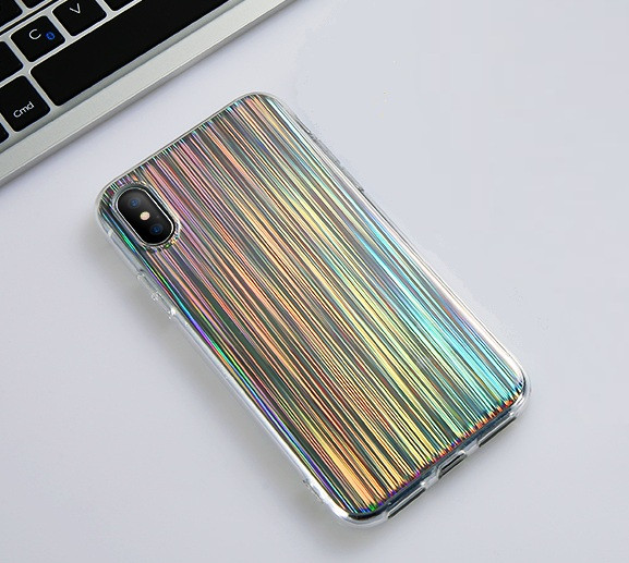 Силіконовий лазерний чохол для Apple iPhone X/XS