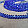 Кришталева намистина, рондель, синя, 4х6 мм, фото 2