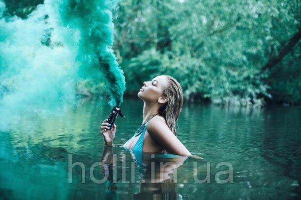 Ручний кольоровий дим найнасиченіший(дим13), димові шашка, Польща, 60 сек., фото 1