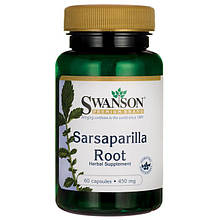 Екстракт Сарсапареля, Sarsaparilla Root, Swanson, 450 мг, 60 капсул