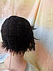 Перука боб-каре з термоволосся чорний 2851-1, фото 9