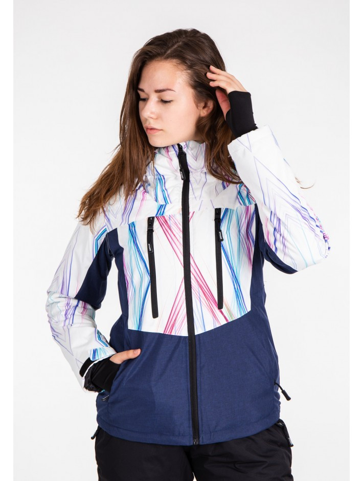 Куртка лижна жіноча Just Play Liner Синій / білий (B2351-white) — XL